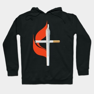 Cross-Faded Fire Hoodie